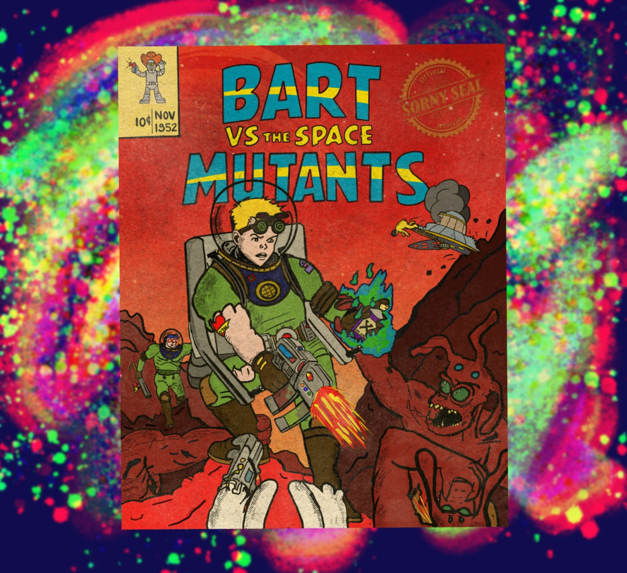 Bart VS Space Mutants - No Border