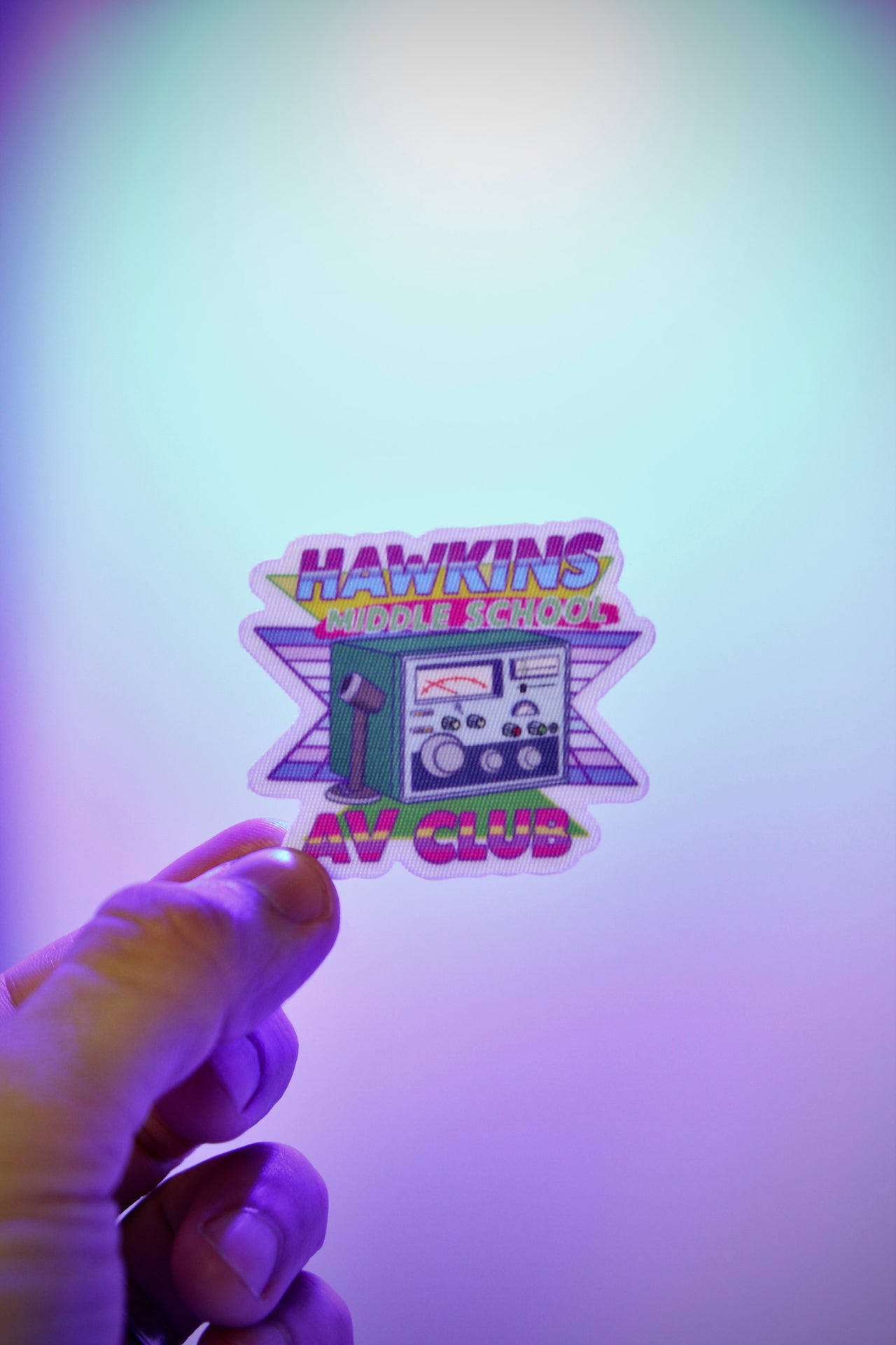 Hawkins AV Club Cloth- Collectible Sticker